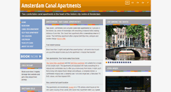 Desktop Screenshot of amsterdamcanalapartments.com