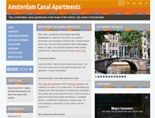 Tablet Screenshot of amsterdamcanalapartments.com